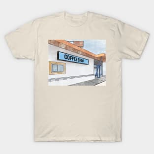 Vintage Retro Coffee Shop T-Shirt